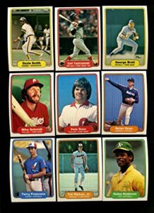 1982 fleer baseball complete set 660 cards cal ripken jr. rookie nrmt/mt