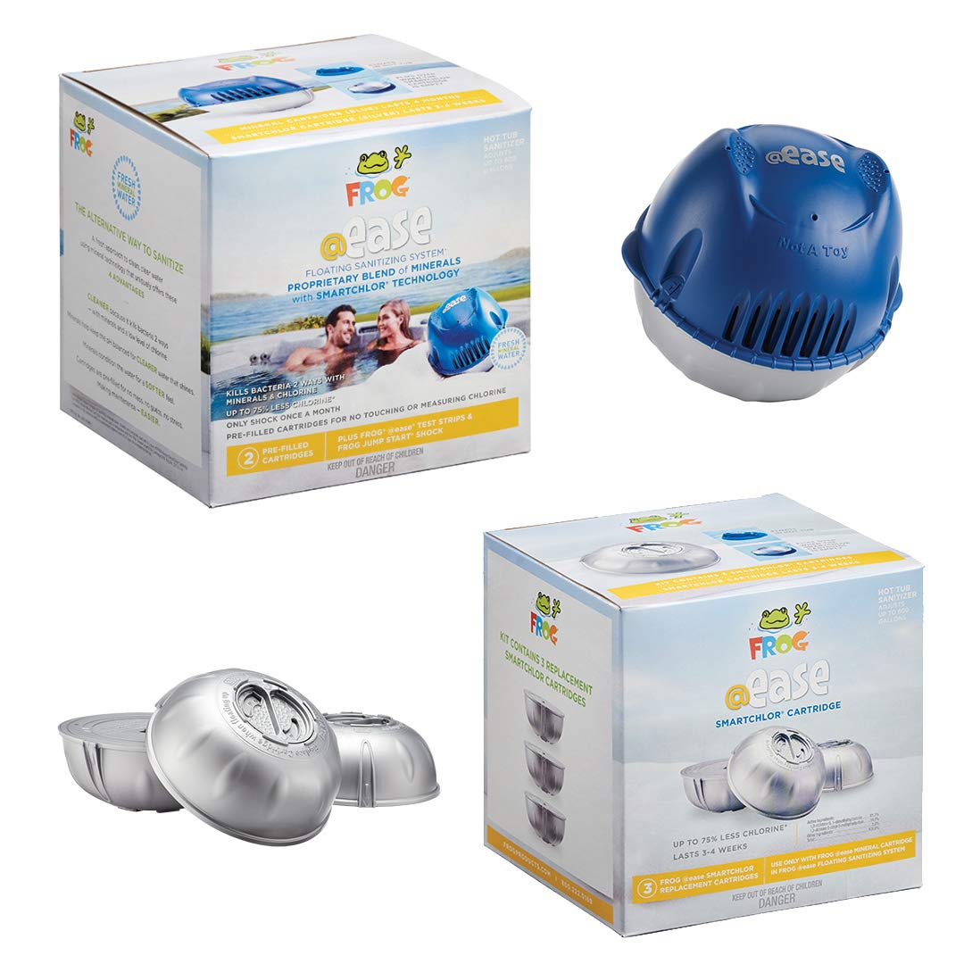 FROG @ease Floating Sanitizing System plus FROG @ease SmartChlor Cartridge 3 Pack, Set