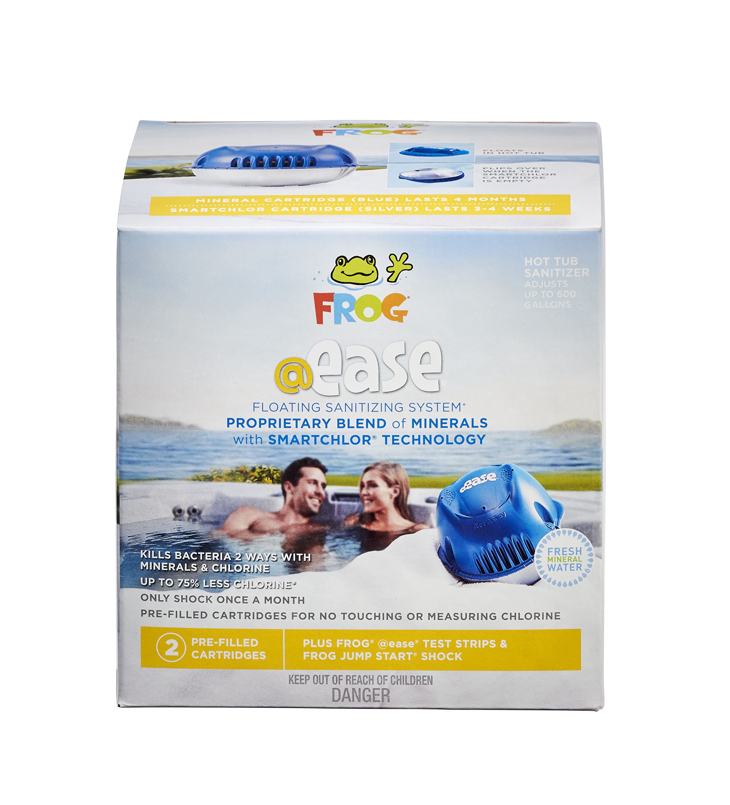 FROG @ease Floating Sanitizing System plus FROG @ease SmartChlor Cartridge 3 Pack, Set