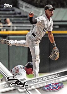 2017 topps opening day #91 tim anderson chicago white sox baseball card