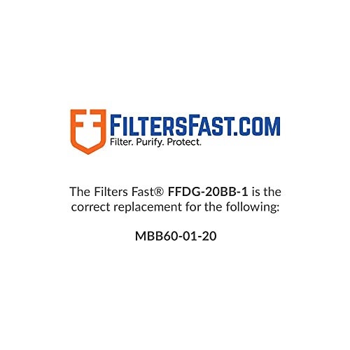 Filters Fast FFDG-20BB-1 Compatible Replacement for Pentek DGD-2501-20 Water Filter Cartridge, 20-Inch