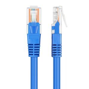 TNP Cat6 Ethernet Patch Cable (100 Feet, 10 Pack) - Professional Gold Plated Snagless RJ45 Connector Computer Networking LAN Wire Cord Plug Premium Shielded Twisted Pair (Blue)