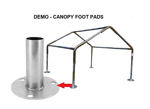 ODC Carport Canopy Foot Pads Base Plates Leg pegs (6)
