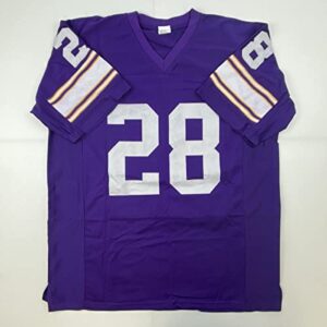 Autographed/Signed Ahmad Rashad Minnesota Purple Football Jersey JSA COA