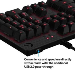 Logitech G413 Backlit Mechanical Gaming Keyboard with USB Passthrough – Carbon