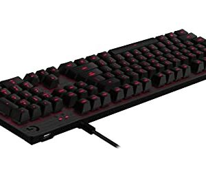 Logitech G413 Backlit Mechanical Gaming Keyboard with USB Passthrough – Carbon