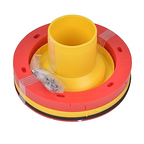 Oatey 43401 Set-Rite Toilet Flange Extender Kit, 1/4" - 1", Red, Yellow