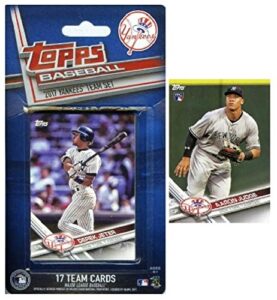 new york yankees 2017 topps baseball exclusive special limited edition 17 card complete team set with derek jeter,aaron judge rc,masahiro tanaka,gary sanchez & more! shipped in bubble mailer! wowzzer
