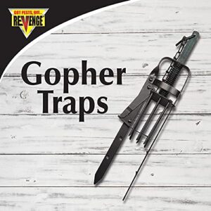 Revenge Gopher Traps, Pack of 2 Ready-to-Use Traps to Remove Gophers from Lawn, Easy-to-Use Automatic Traps