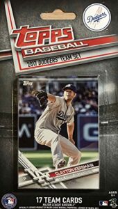 los angeles dodgers 2017 topps factory sealed special edition 17 card team set with corey seager and clayton kershaw plus