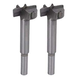 uxcell forstner drill bits 27mm, tungsten carbide wood hole saw auger opener, woodworking hinge hole drilling boring bit cutter cutting tool, 2pcs (gray)