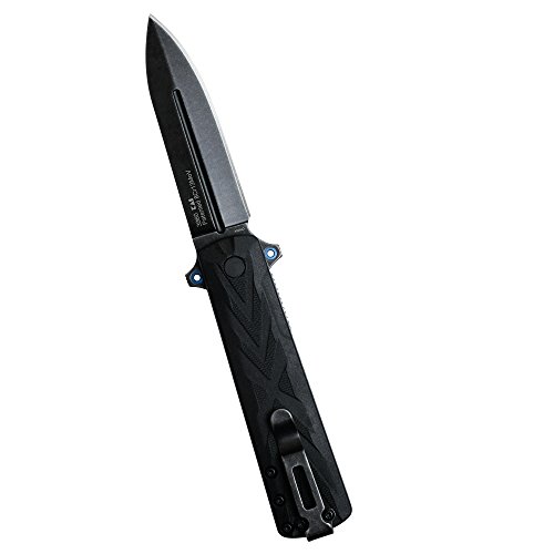 Kershaw Barstow Pocketknife, 3" 8Cr13MoV Steel Spear Point Plain Edge Blade, Assisted Opening Folding EDC, Tactical Knife,Black