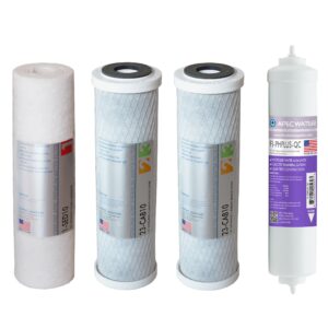 apec 90 gpd stage 1-3&6 replacement filter set for ultimate series alkaline reverse osmosis water system (filter-set-ph)