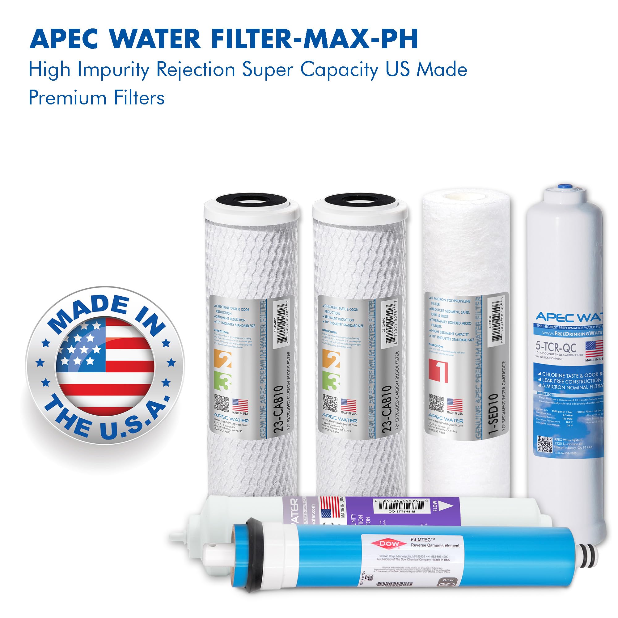 APEC Water Systems FILTER-MAX-PH Water Filter Replacement