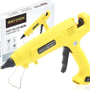 Anyyion 300W Industrialt Glue Gun – High Output Professional Adjustable Switch – Professional Grade Hot Glue Gun for Carpentry, Repairs & Remodeling