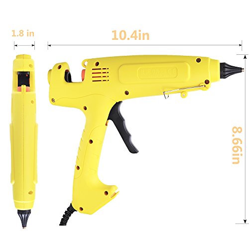 Anyyion 300W Industrialt Glue Gun – High Output Professional Adjustable Switch – Professional Grade Hot Glue Gun for Carpentry, Repairs & Remodeling