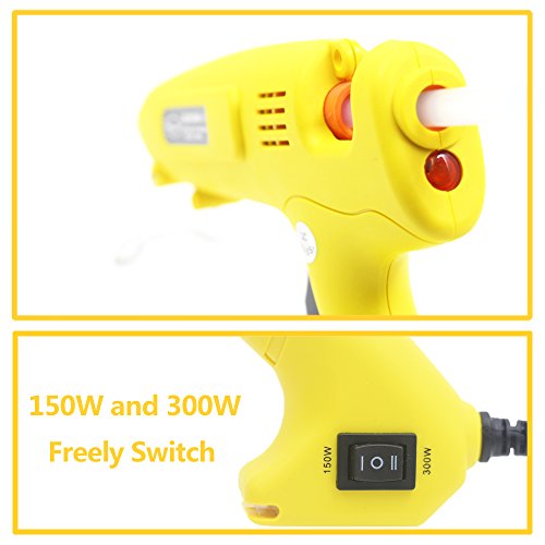 Anyyion 300W Industrialt Glue Gun – High Output Professional Adjustable Switch – Professional Grade Hot Glue Gun for Carpentry, Repairs & Remodeling