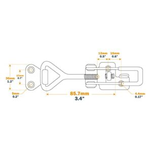 POWERTEC 20312 Pull-Action Latch Toggle Clamp 4002 - 400 Ibs Holding Capacity, 2PK