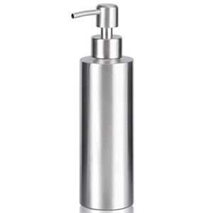 arktek -stainless steel countertop soap dispenser rust proof liquid hand soap dispenser, premium kitchen pump for liquid bathroom hand dish lotion (11.8 oz / 350 ml)