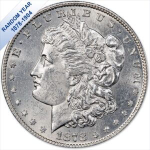 (1878-1904) morgan silver dollar (bu) $1 brilliant uncirculated