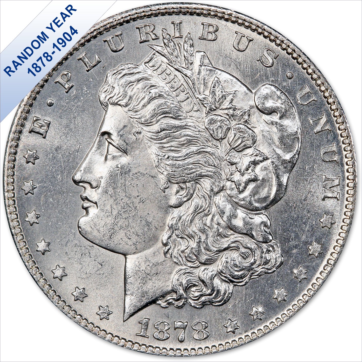 (1878-1904) Morgan Silver Dollar (BU) $1 Brilliant Uncirculated