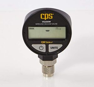 cps cpsvg200w vacuum gauge (w/digital lcd display wireless), yello