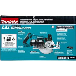 Makita XSR01PT 36V (18V X2) LXT® Brushless Rear Handle 7-1/4" Circular Saw Kit (5.0Ah)