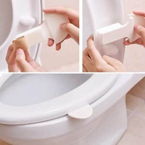 Toilet Cover Handle,(Pack of 2) Toilet Seat Pad Cover Lifter, Lift Raise Lower Lid the Clean Way - Avoid Touching - Self-adhesive Hygiene - Cleaner & Healthier