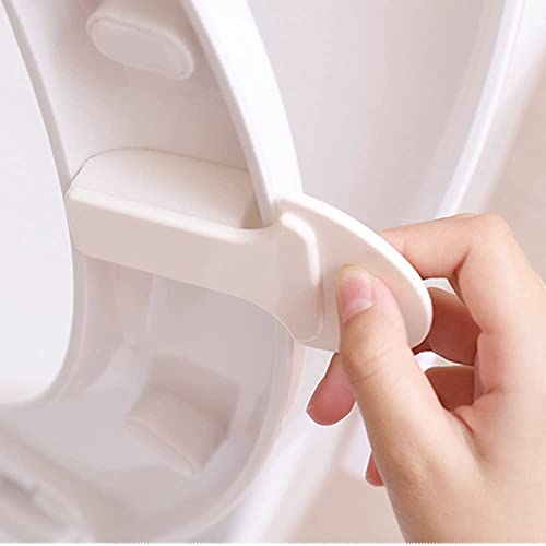 Toilet Cover Handle,(Pack of 2) Toilet Seat Pad Cover Lifter, Lift Raise Lower Lid the Clean Way - Avoid Touching - Self-adhesive Hygiene - Cleaner & Healthier