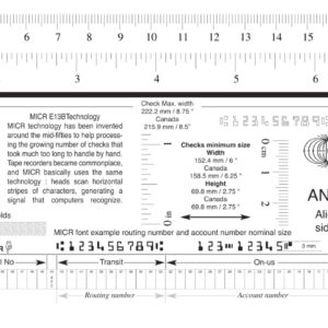 MICR Check Position Gauge : Print it yourself in minutes [Download]