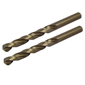 uxcell 10.7mm dia high speed steel cobalt straight shank metric twist drill bit drilling tool for hardened metal, stainless steel, cast iron and plastic 2pcs