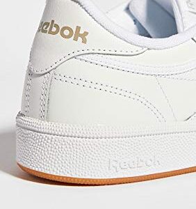 Reebok Women Club C 85 Sneaker, White/Light Grey/Gum, 7.5