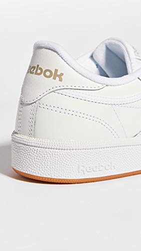 Reebok Women Club C 85 Sneaker, White/Light Grey/Gum, 7.5