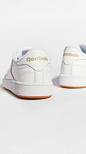 Reebok Women Club C 85 Sneaker, White/Light Grey/Gum, 7.5