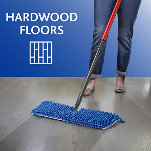 O-Cedar Hardwood Floor 'N More Microfiber Flip Mop , Blue