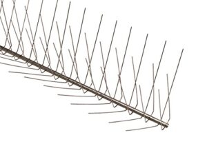 nixalite stainless steel bird spikes e-spike (8 ft. (4-2 ft. strips))