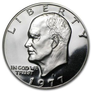 1977 s eisenhower ike dollar clad condition proof
