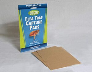 biocare replacement flea trap capture pads for use with flea traps, 3 count