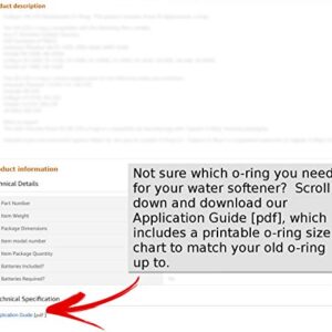 Water Softener O-Ring Seal Kit 7112963 / WS35X10001 for Kenmore, GE, and more Water Systems (Includes P/N: 7170296, 7170254, 7170270)