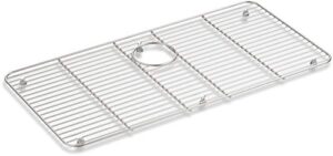kohler k8342-st stainless steel rack, 28-7/16" x 14-3/16" for iron/tones kitchen sink, stainless
