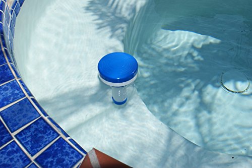 AquaAce Floating Spa Hot Tub Dispenser for 1 Inch Bromine or Chlorine Tablets, Premium Adjustable Chemical Floater, 13 Settings for Maximum Flow Control