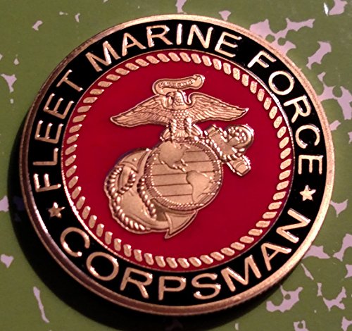 Marine Corps Fleet Marine Force Corpsman Military Challenge Art Coin