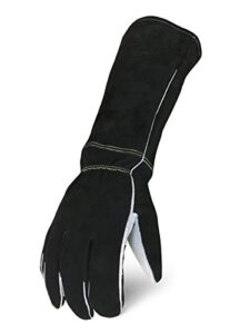 ironclad stick welder premium elkskin & leather welding gloves (small)