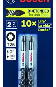 BOSCH ITT25215 15-Pack 2 In. Torx #25 Impact Tough Screwdriving Power Bits