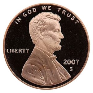 2007 s gem proof lincoln memorial cent penny us mint proof