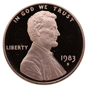 1983 s gem proof lincoln memorial cent penny us mint proof