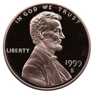 1999 s gem proof lincoln memorial cent penny us mint proof