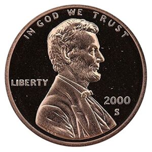2000 s gem proof lincoln memorial cent penny us mint proof