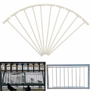 10pcs Pigeon Bird Entrance Trap One-Way Window Door Curtain Iron T Bars