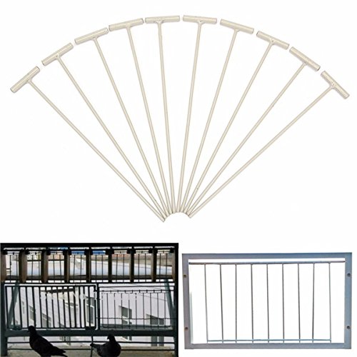 10pcs Pigeon Bird Entrance Trap One-Way Window Door Curtain Iron T Bars